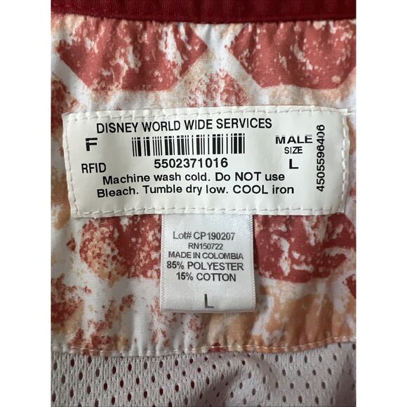 Disneyland Resort Cast Member Button Up Shirt Large Disney Employee Uniform - Picture 6 of 9